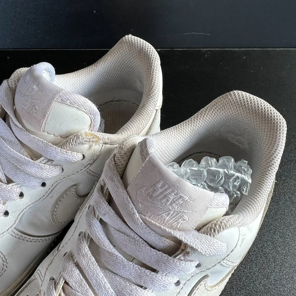 Nike Air Force 1 Low '07 Shoes Womens Size 6.5 White Leather Sneakers 315115-112